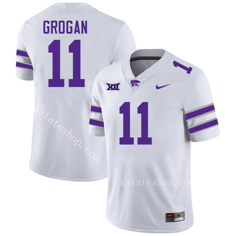 Steve Grogan Kansas State Jersey,Kansas State Wildcats #11 Steve Grogan Jersey College Youth-White